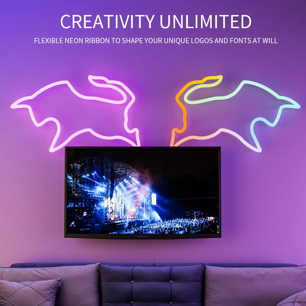 DIY DC12/24V Dream Color LED Neon Strip WS2811 5050 RGBIC P67 Waterproof Addressable Smart IC Flexible Light Tape for Room Decor - Image 3