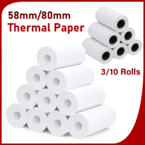 80mm/58mm Thermal Papers For Mini Thermal Receipt Printer PAD POS Printer 2 inch Paper Rolls For Business Bill Ticket Printing