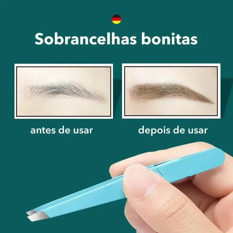 MR.GREEN Eyebrow Tweezer Colorful Hair Beauty Fine Hairs Puller Stainless Steel Slanted Eye Brow Clips Removal Makeup Tools - Image 2