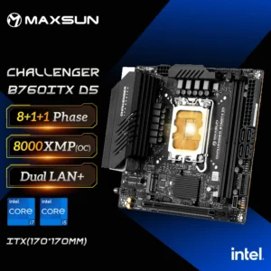 MAXSUN Game Motherboard B760ITX D5 support Intel 14 13 12th generation Core CPU DDR5 M.2 PCIEX16 4.0 Computer components