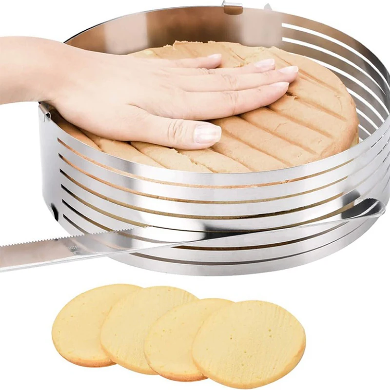 DIY Adjustable Cake Cutter Slicer Mold Bakeware Cutter Cake Slicer Ring Baking Cake Tool Kitchen Baking Accessories - Image 2