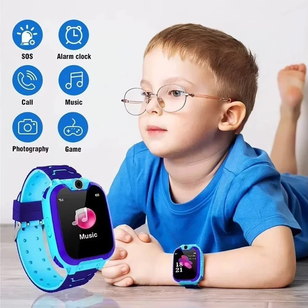 Lenovo 2026 New 5G Kids Smart Watch Sim Card Call SOS GPS Location Camera Waterproof Child Watch for Boys Girls Present Gift - Image 2