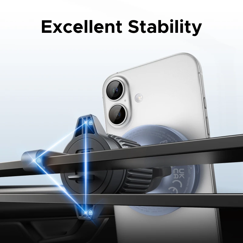 UGREEN Qi2.2 25W 15W Magnetic Car Phone Holder Wireless Charger Stand For iPhone 17 16 Pro Max Charging Magnetic Car Charger - Image 6