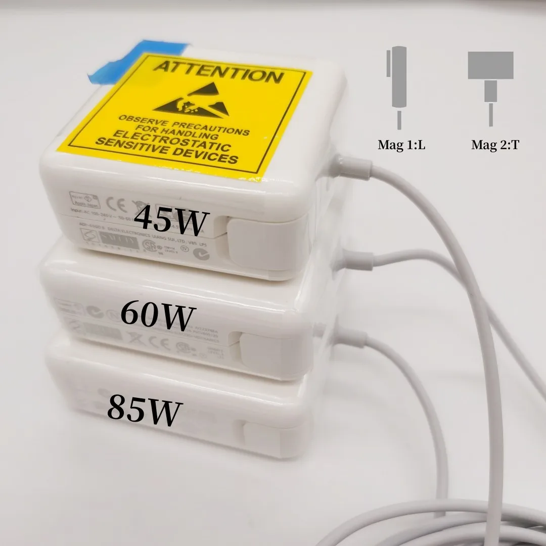 New For Macbook Power Adapter 45W 60W 85W Mag*2 1 compatible Macbook Air Pro Power Adapter Magnetic Power Adapter Charger A1466