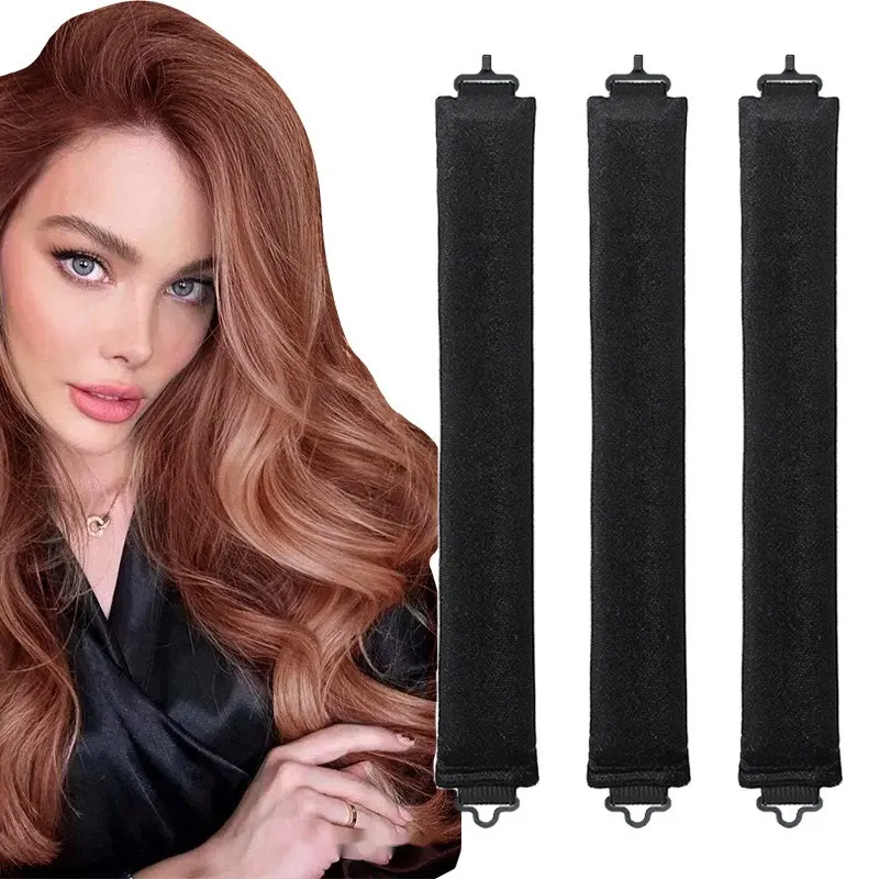 Heatless Hair Curlers Curling Rod Headband No Heat Hair Rollers Lazy Curls with Hook Sleeping Soft Flexi Rod Hair Styling Tools - Image 4