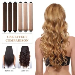 Heatless Hair Curlers Curling Rod Headband No Heat Lazy Curls with Hook Hair Rollers Sleeping Soft Flexi Rod Hair Tools