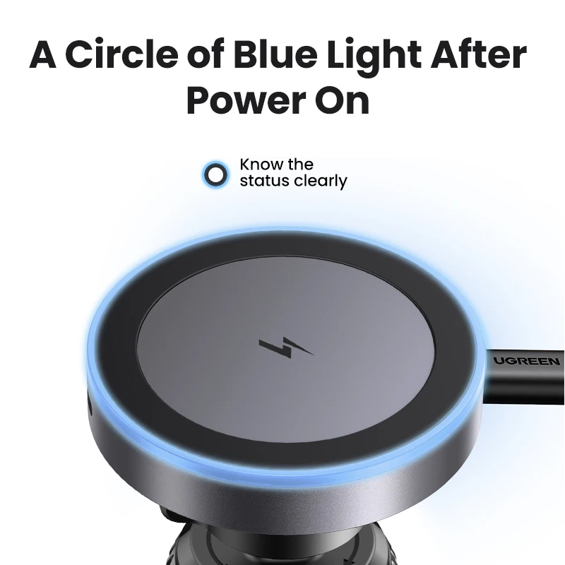 RU UGREEN Qi2 25W 15W Magnetic Car Phone Holder Wireless Charger Stand For iPhone 16 17 Pro Max Charging for Magsafe Car Charger - Image 4