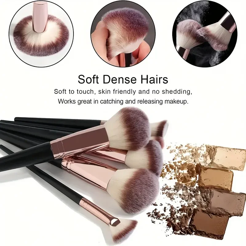 Professional 3/20PCS Makeup Brushes Set Soft Fluffy Eyeshadow Foundation Concealer Blending Blush Brush Kabuki Women Beauty Tool - Image 4