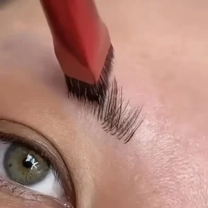 Multi Functional Angled Nylon Bristle Brush That Can Shape Realistic Eyebrows, Suitable for All Skin Types