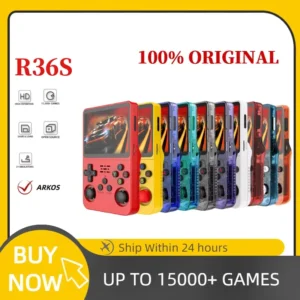 R36S Retro Handheld Game Console One RAM Arkos System 3.5 Inch IPS Screen Portable Pocket Video Player Game 20000+ Consola