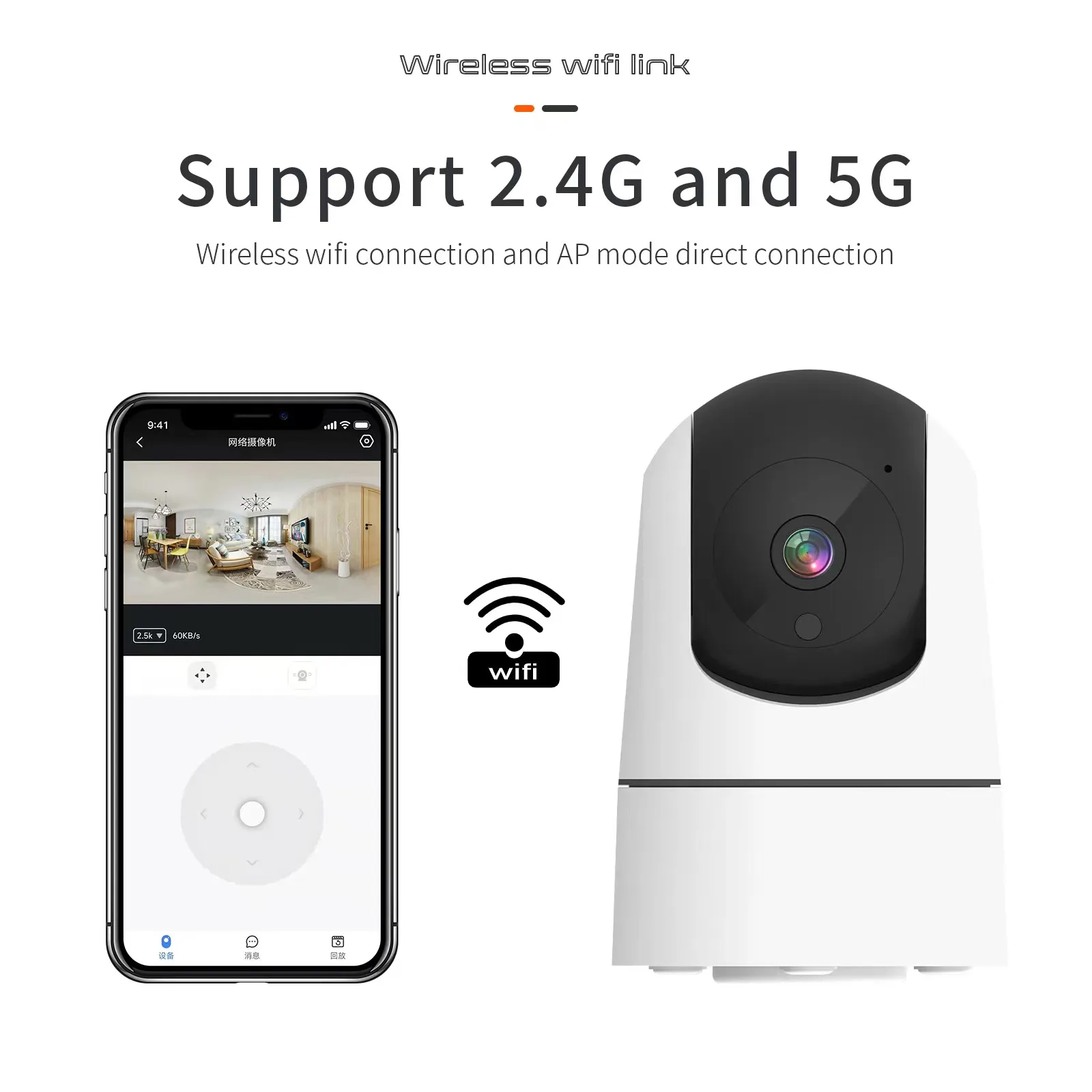 Tuya 5G WiFi IP Camera Indoor 6MP Wireless Security Surveillance Camera Auto Tracking Baby Monitor IR Night Vision 6x Zoom Cam - Image 2