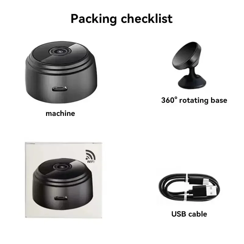 10Pcs A9 Mini Camera WiFi Wireless Security Protection Remote Monitor Camcorder Video Surveillance Smart Home Mini Cam HD Camera - Image 6