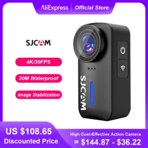 SJCAM C110+ 4K 30fps Action Camera 170° Ultra Wide F1.8 Lens 30m Waterproof with Case Six Axis Gyroscope Anti-Shake