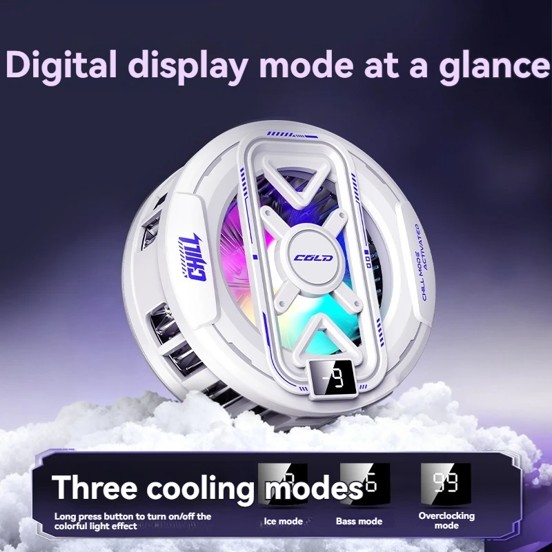 NEW Semiconductor Magnetic Cooler With Temperature Display Radiator Fast Heat Dissipation for Phones Gaming Tablet Cooling Pad - Image 5