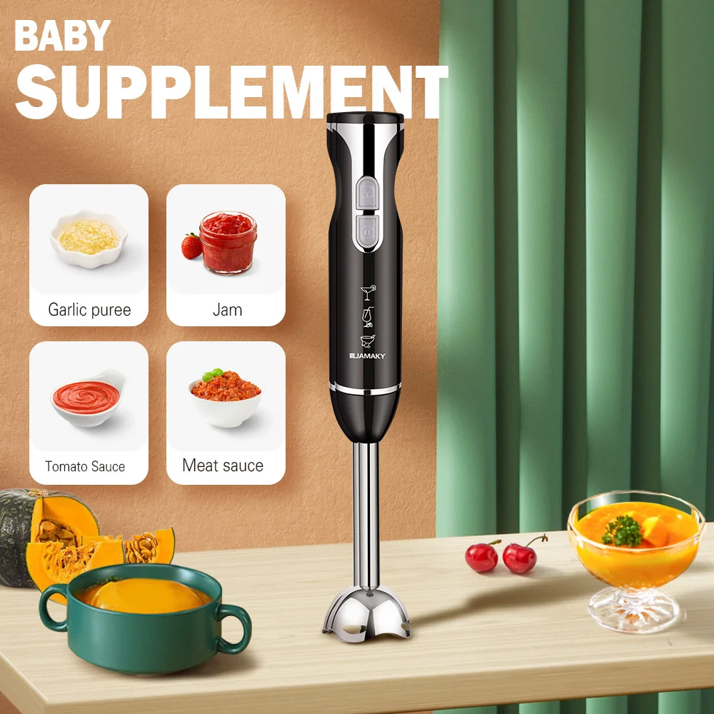 Home Portable Handheld Cooking Stick 1000W 5 in 1 Multi-function Blender Food Processor Small Baby Food Machine Meat Grinder - Image 2