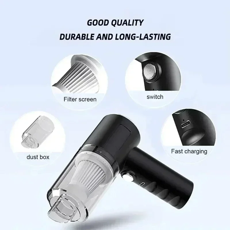 Car Vacuum Cleaner 2900000 Pa 4 In1 Powerful Clean Machine Wireless Blowing Suction Portable Vacuum Cleaner household 2026 - Image 6