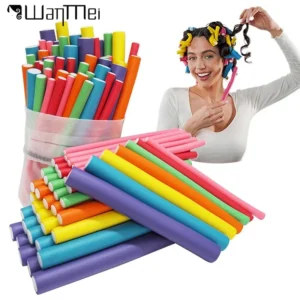 Heatless Hair Rollers Set Flexible Curling Rods Hair Twist Rods Hair Curlers No Heat Hair Rods Rollers Curly Hair Styling Tools