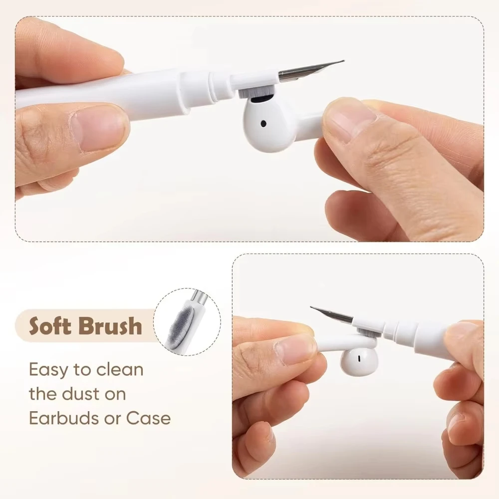 3 In1 Portable Bluetooth Earphone Earplugs Cleaning Pen For Airpods Pro 3 2 1 Practical Brush Cleaning Cleaner Sets For Galaxy - Image 4