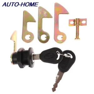 1Set (1 Lock+2 Keys+4 Metal hook) Electric Car Scooter Tail Box Lock Trunk Lock Accessories Motorcycle Rear Locks