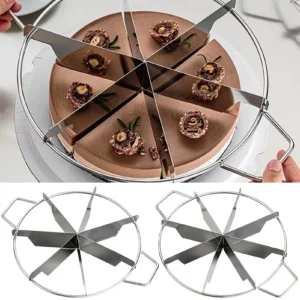 Stainless Steel Cake Divider 6/7/8 Equal Portions Cake Slicer Pizza Pie Cutter Kitchen Gadgets Pastry Cheese Divider tool