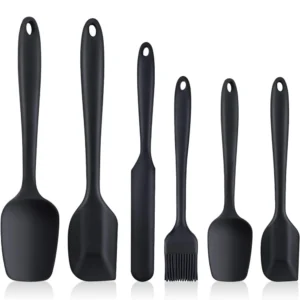 6-piece silicone spatula set food grade non-stick heat-resistant thickened spatula oil brush spatula cooking baking mix baking