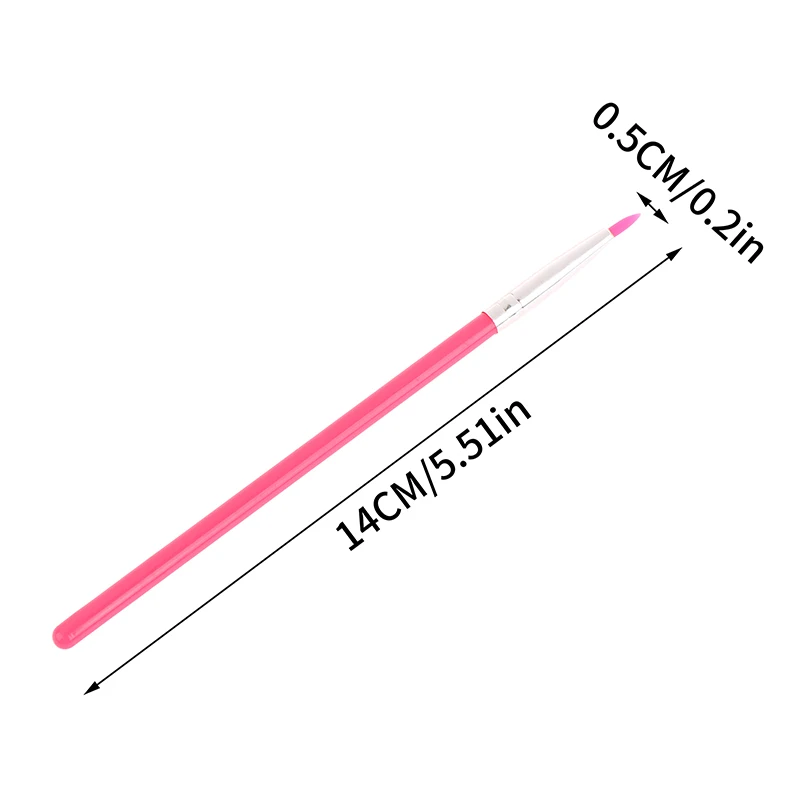 Silicone Concealer Brush Eye Makeup Assist Brush Eyeliner Brush Eye Shadow Eyebrow Details Nail Painting Tools Nail Art Brush - Image 6