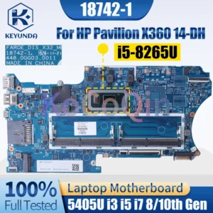 18742-1 For HP Pavilion X360 14-DH Notebook Mainboard 5405U I3 I5 I7 8/10th Gen L51138-601 Laptop Motherboard Full Tested