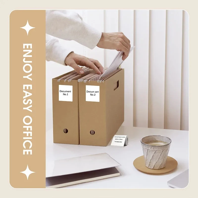 Niimbot 1Roll B1 White Sticker Waterproof Paper Adhesive Label White Anti-Oil For B1 B21 Mini Portable Thermal Printer Tape - Image 2