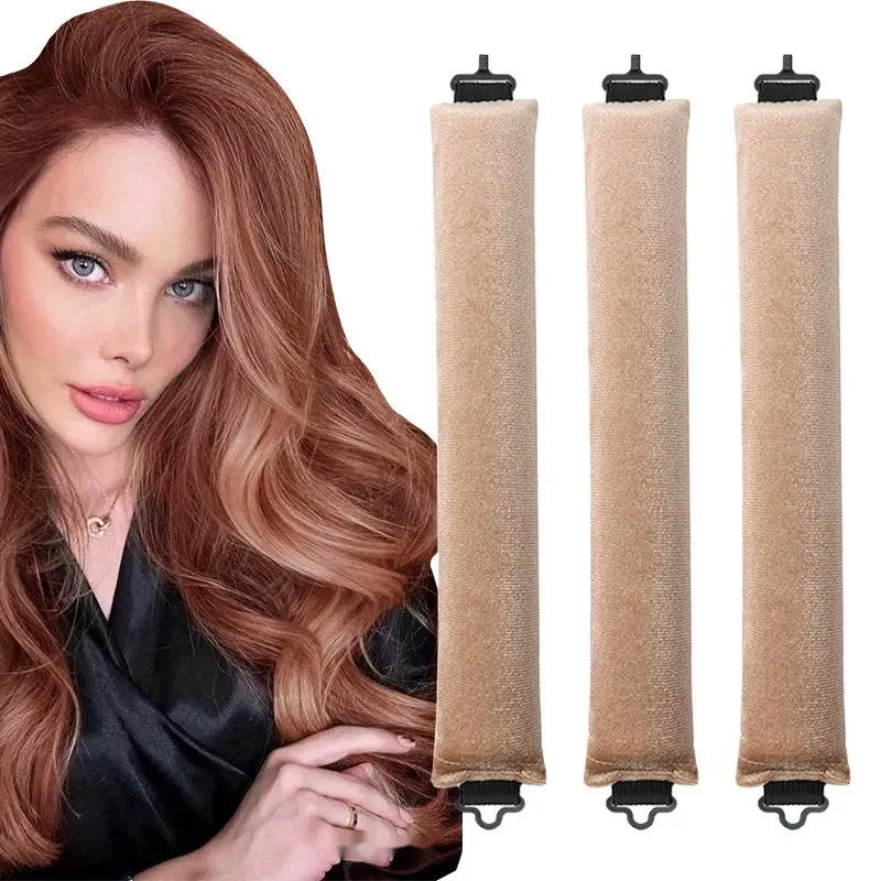 Heatless Hair Curlers Curling Rod Headband No Heat Hair Rollers Lazy Curls with Hook Sleeping Soft Flexi Rod Hair Styling Tools - Image 2