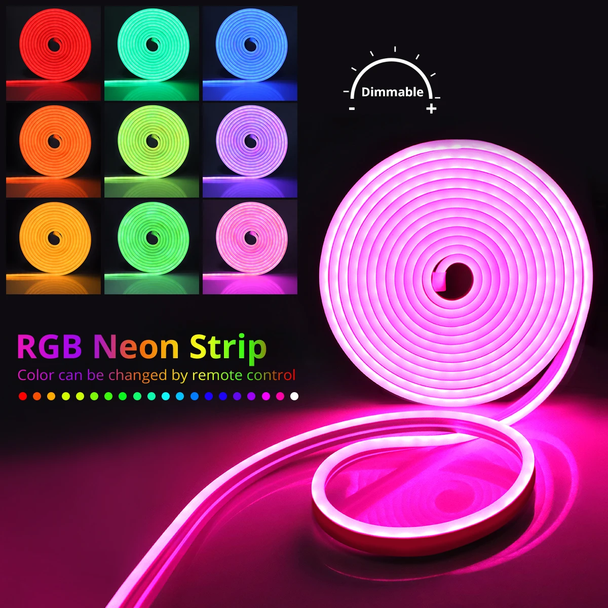 Tuya RGB LED Strip Neon Tape 12V Smart Bluetooth/WiFi APP Voice Control Lamp Ribbon Room Wall Decor for Tuya/Alexa/Google Home - Image 6
