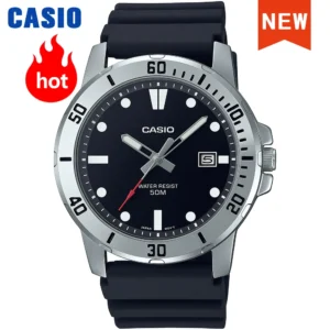 Casio Watch for Men Business Fashion Resin Strap Atmospheric Waterproof MTP-VD01-1E