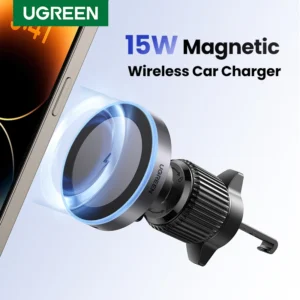 RU UGREEN Qi2 25W 15W Magnetic Car Phone Holder Wireless Charger Stand For iPhone 16 17 Pro Max Charging for Magsafe Car Charger