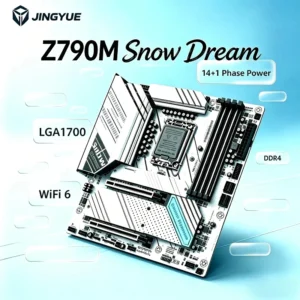 Jingyue Z790Z690 Snow Dream Motherboard D4 Compatible with 121314 Generation CPU Set ARGB 1700 Z790MDDR4 New Motherboard