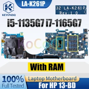 LA-K261P For HP 13-BD Notebook Mainboard i5-1135G7 i7-1165G7 With RAM M15287-601 M15288-601 Laptop Motherboard