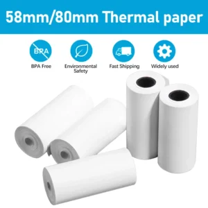 58mm/80mm Thermal paper Roll For Business Printing 80mmx30mm Paper Rolls For Receipt Printer PAD POS Printer Cash Register Paper