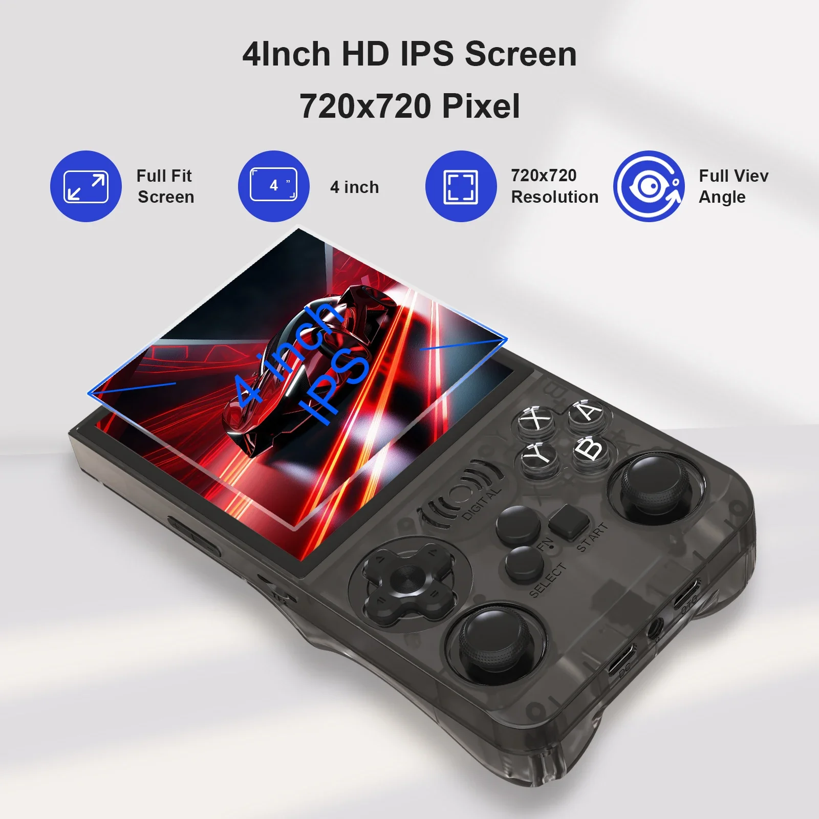 GAMINJA ANS13 Retro Handheld Video Game Console 15000+ Games Built-in Linux 4.0 Inch IPS Screen Portable Pocket Gaming Console - Image 2
