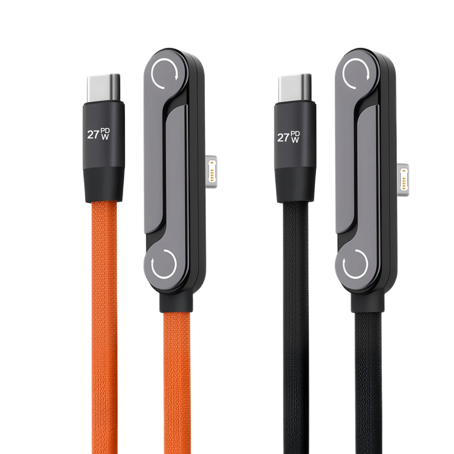 PD Phone Charger 2 in 1 Invisibles Holder Charger Cable 240w Fast Charging Cord with Built-in Phone Stand PD To Type-C Cable
