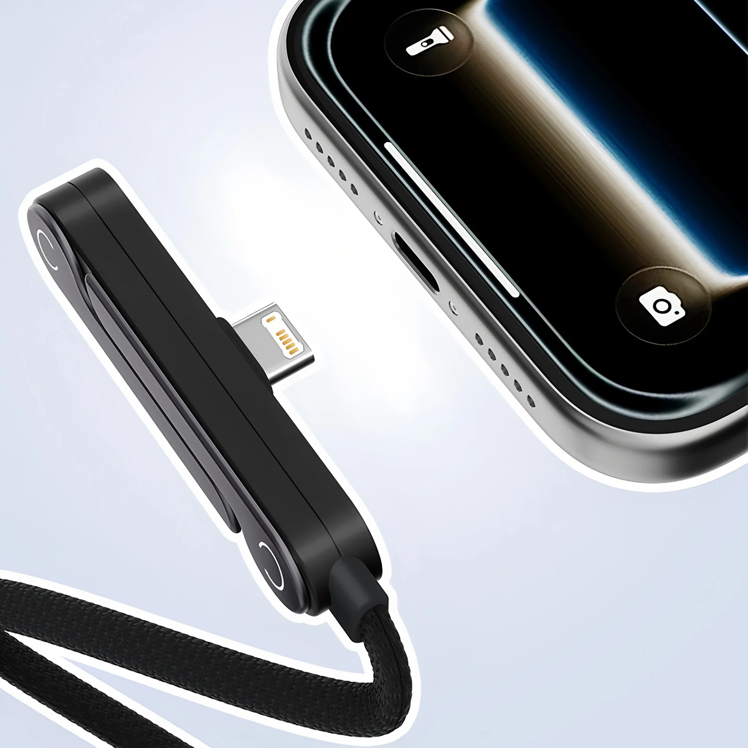 PD Phone Charger 2 in 1 Invisibles Holder Charger Cable 240w Fast Charging Cord with Built-in Phone Stand PD To Type-C Cable - Image 2