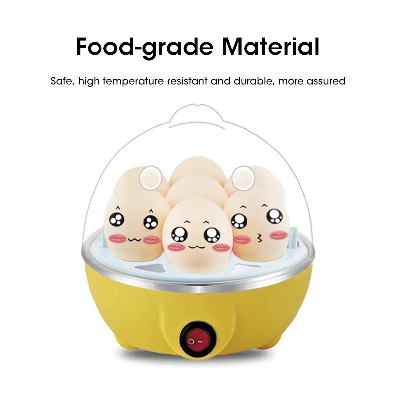 7-Egg Capacity Automatic Egg Cooker Multi-Functional Steamed Egg Boiled Custard Maker Home Breakfast Kitchen Appliance - Image 3