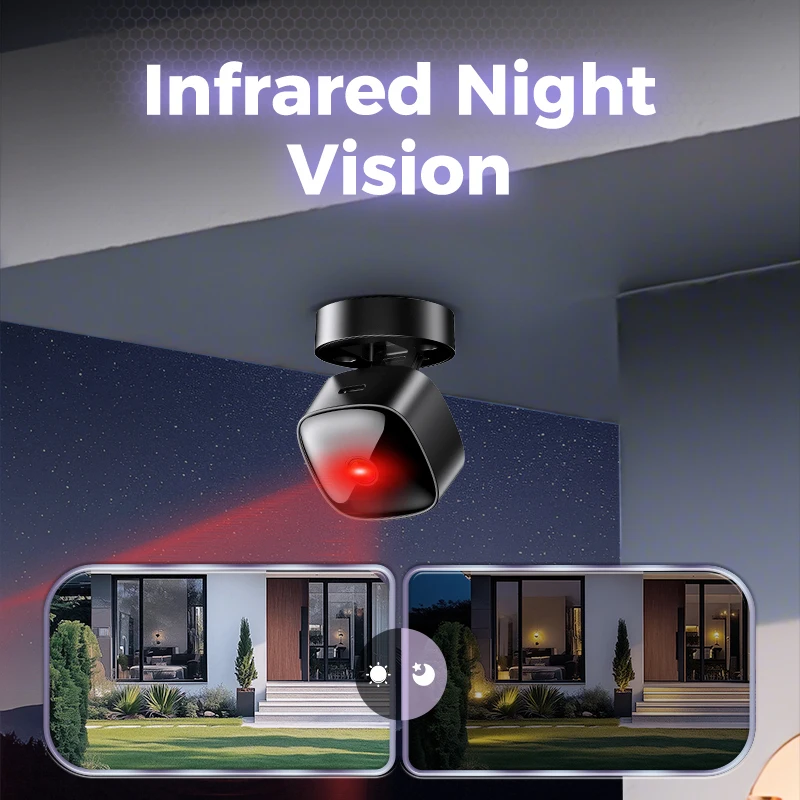 Mini Camera 4K Wireless WiFi Monitoring Security Protection Remote High-definition Night Vision Infrared Surveillance - Image 4
