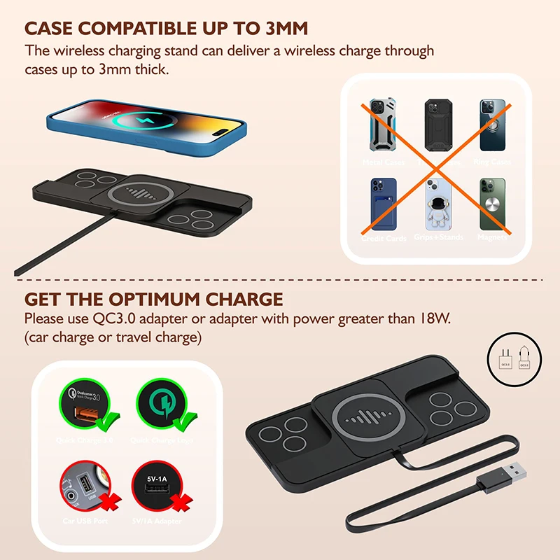 Fast Car Wireless Charger Pad for iPhone 17 16 14 13 12 Samsung Huawei AirPods Phone Non-slip Quick Car Wireless Charging Stand - Image 4