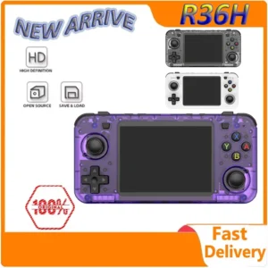 New R36H Retro Handheld Console Open-Source Linux System Classic Game Consoles 3.5 inch IPS Screen 64G Portable Video Player