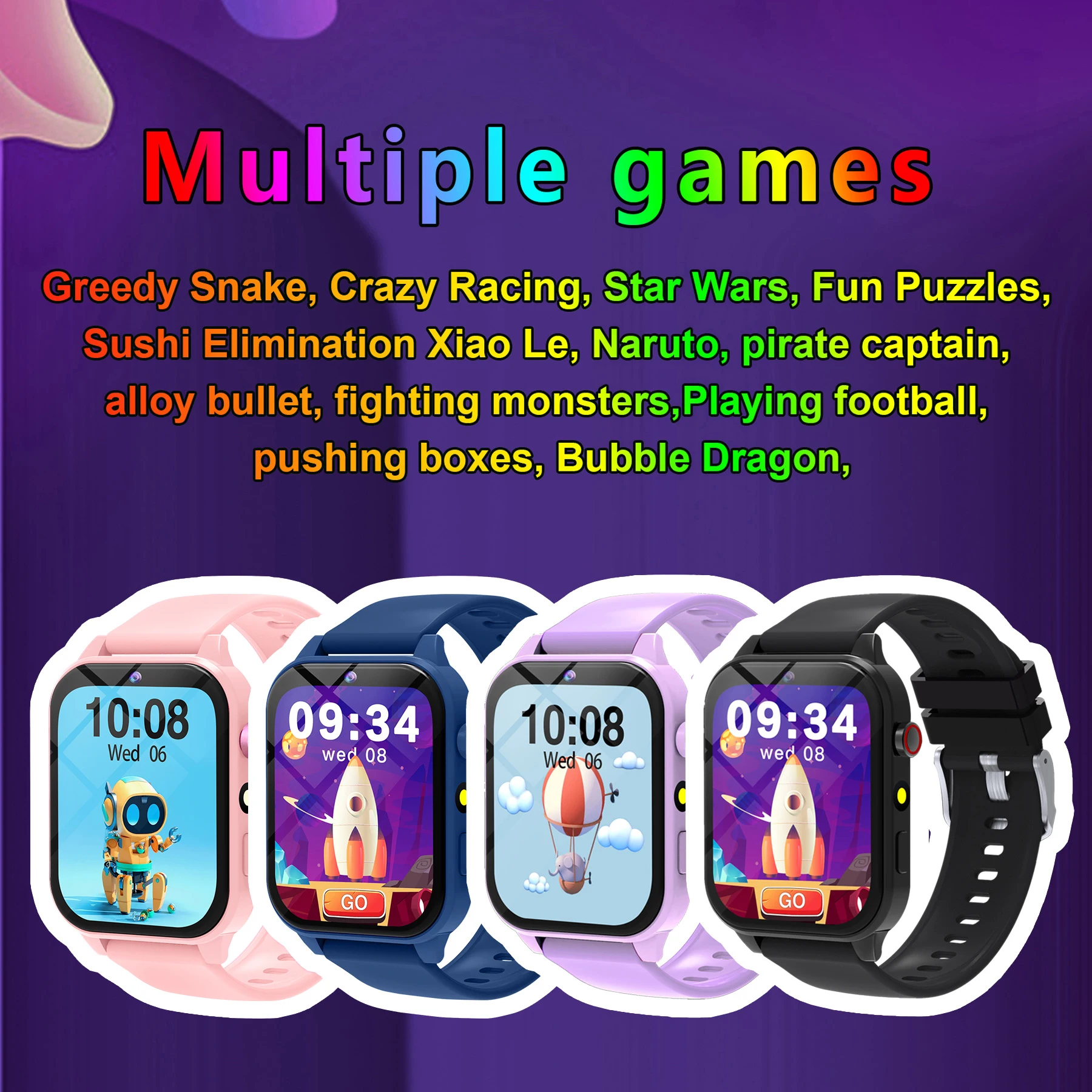 2025 New Smart Watch For Children HD Touch Screen Camera 18 Games Sleep Monitoring Alarm Clock Calculator Birthday Gift Boy Girl - Image 2